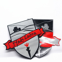 異形校服制服圓標徽章個性化阻燃材料防皺鎖邊章