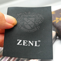 滌綸防皺不變形織標超聲波切邊布標品質柔軟舒適度高織嘜