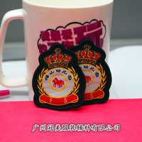 2024年款服裝電腦織嘜 優質針織鎖邊織標肩章專業供應